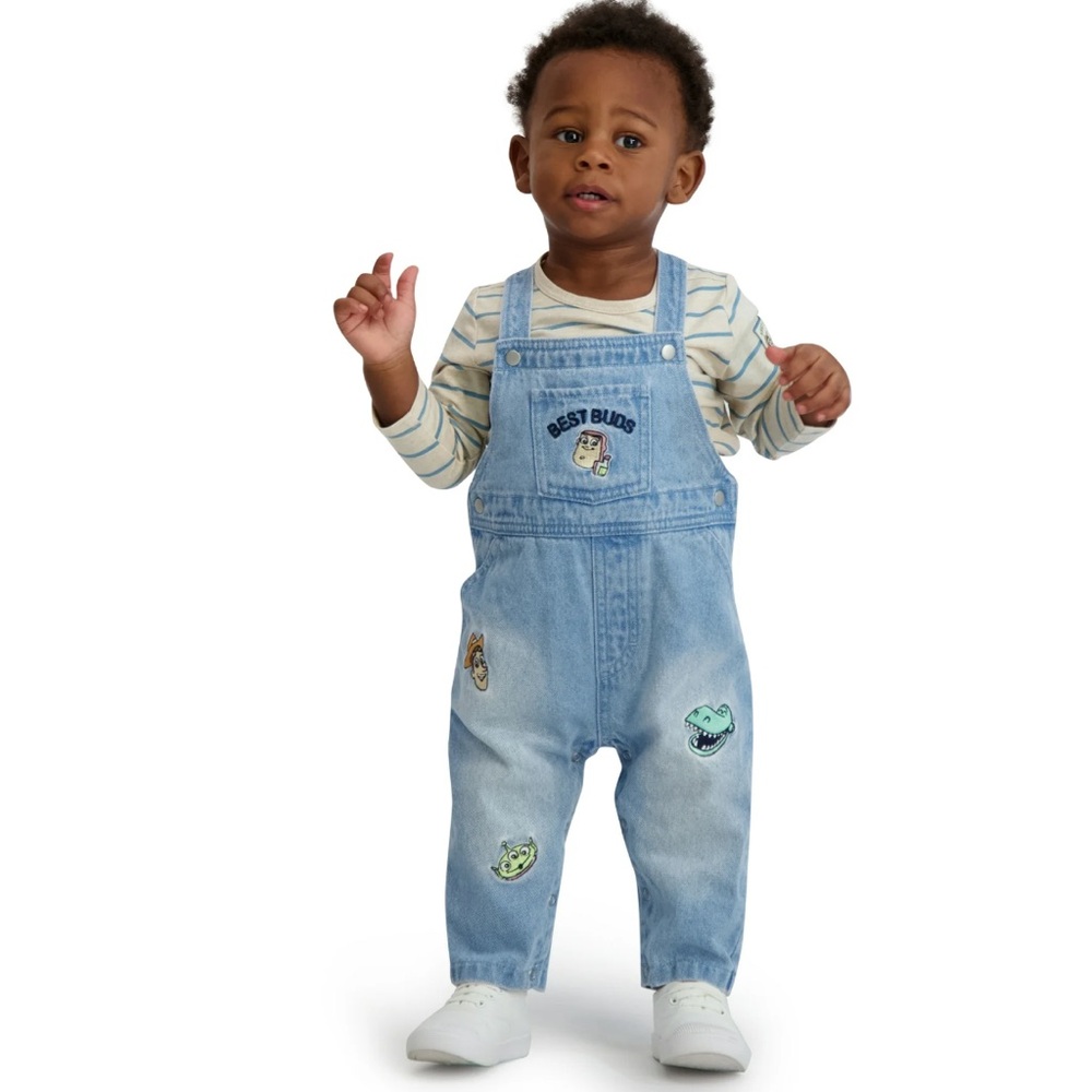 Disney Toy Story 2 Piece Overall NWOT 0-3 Months